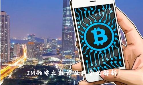 IM的中文翻译及其含义解析